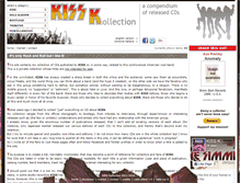 Tablet Screenshot of kiss-kollection.com